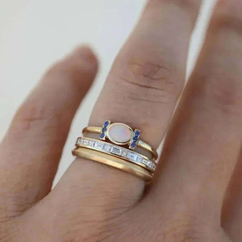 Ember – Vintage Golden Rings Set