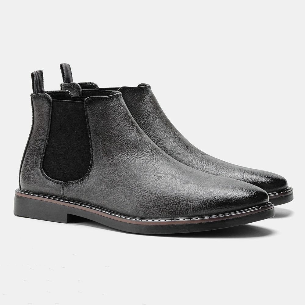Wayne - Retro Cowhide Boots