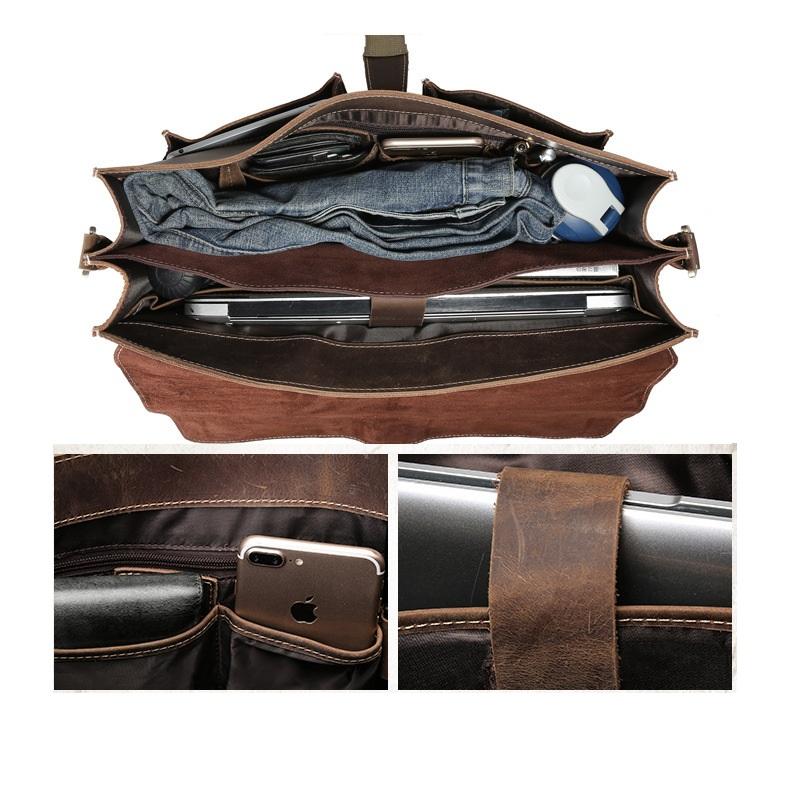 Nile - Brown Leather Shoulder Bag