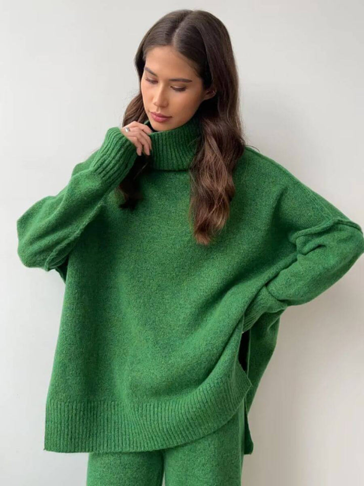 Stella - Loose Lazy Knitting Trousers Set