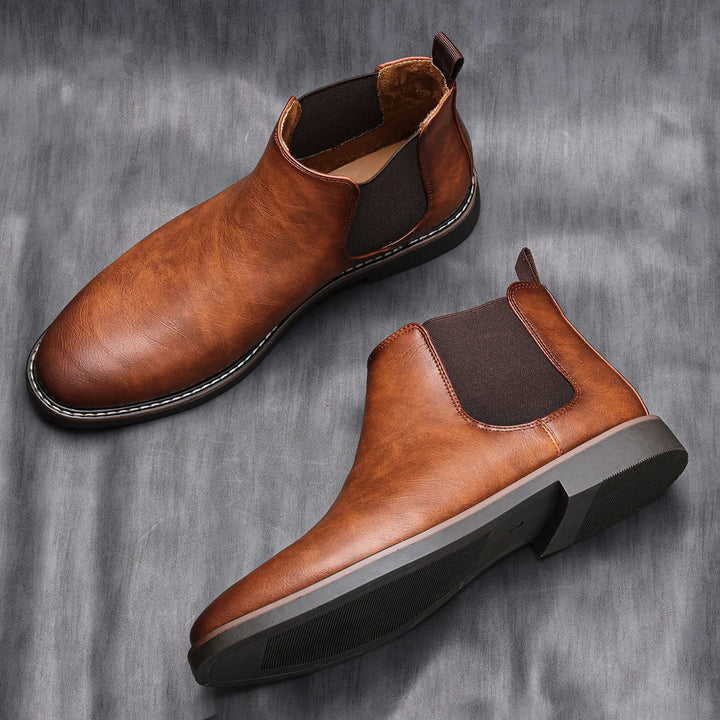 Wayne - Retro Cowhide Boots