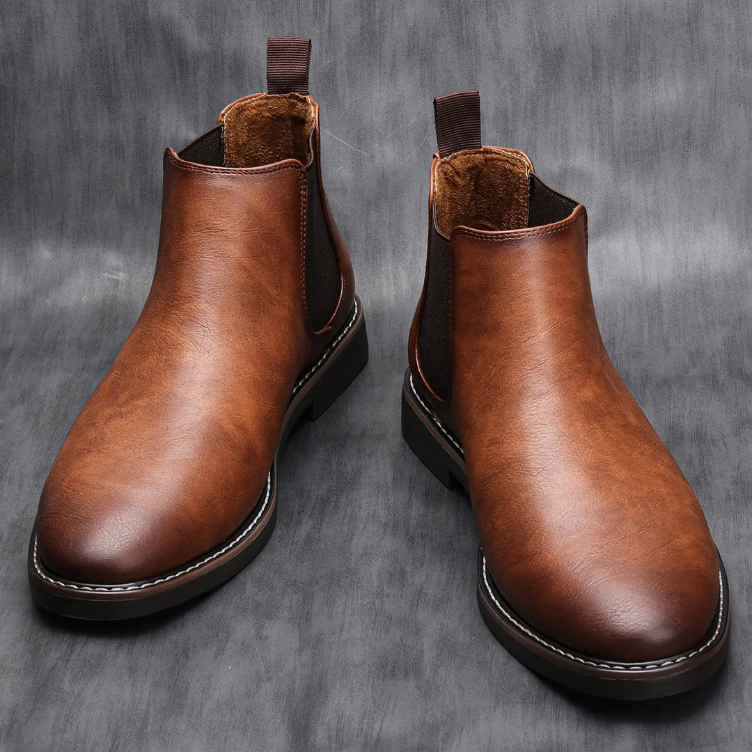 Wayne - Retro Cowhide Boots