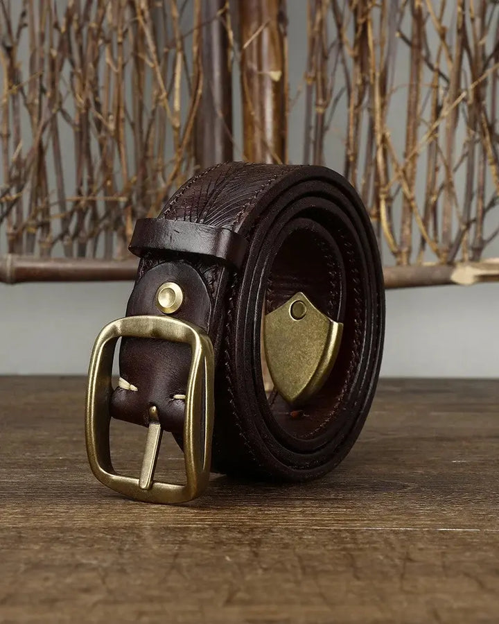 Vadim - Textured Leather Belt