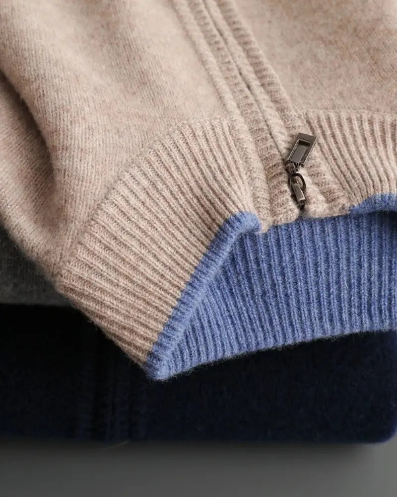 Zip-Up Cashmere Jacket