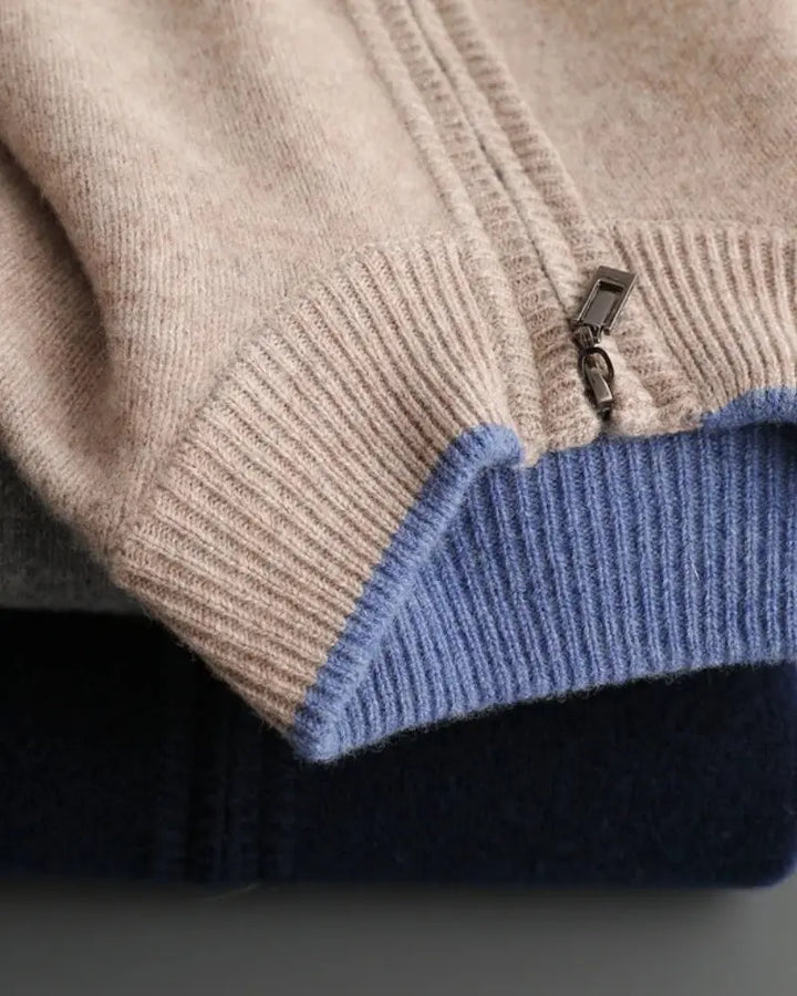 Zip-Up Cashmere Jacket