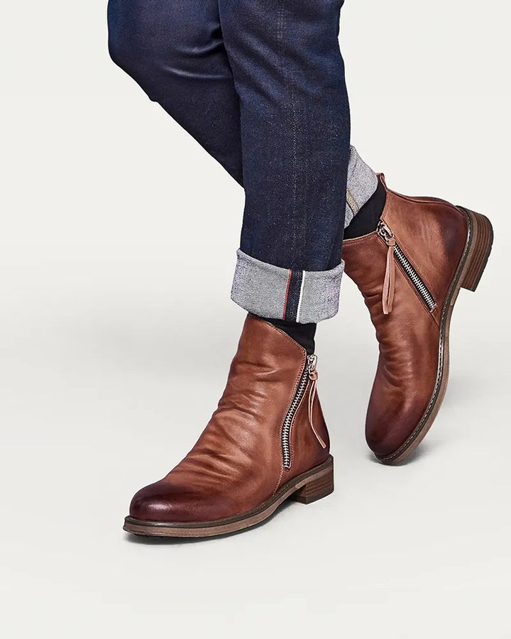 Marc - Leather Ankle Boots