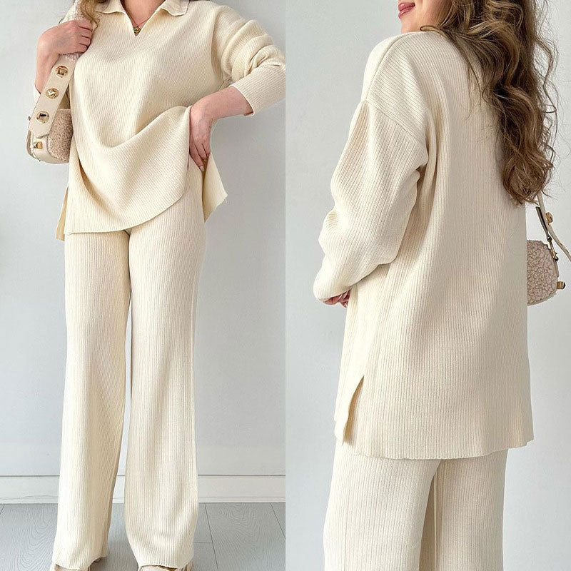 Erin - V-Neck Casual Two-Piece Set