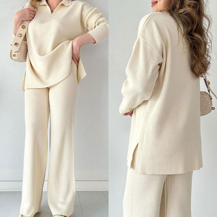 Erin - V-Neck Casual Two-Piece Set