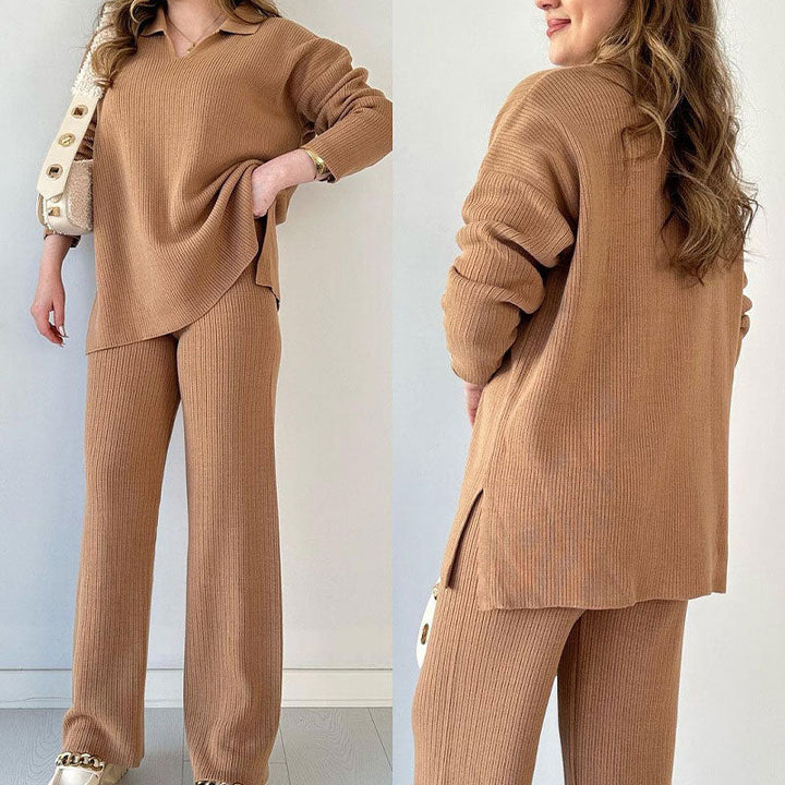 Erin - V-Neck Casual Two-Piece Set