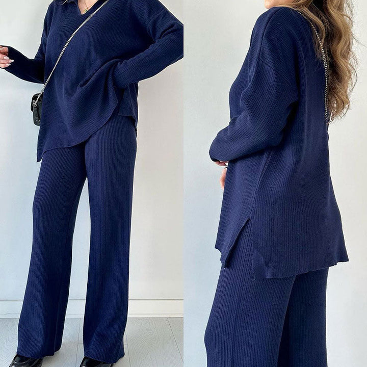 Erin - V-Neck Casual Two-Piece Set