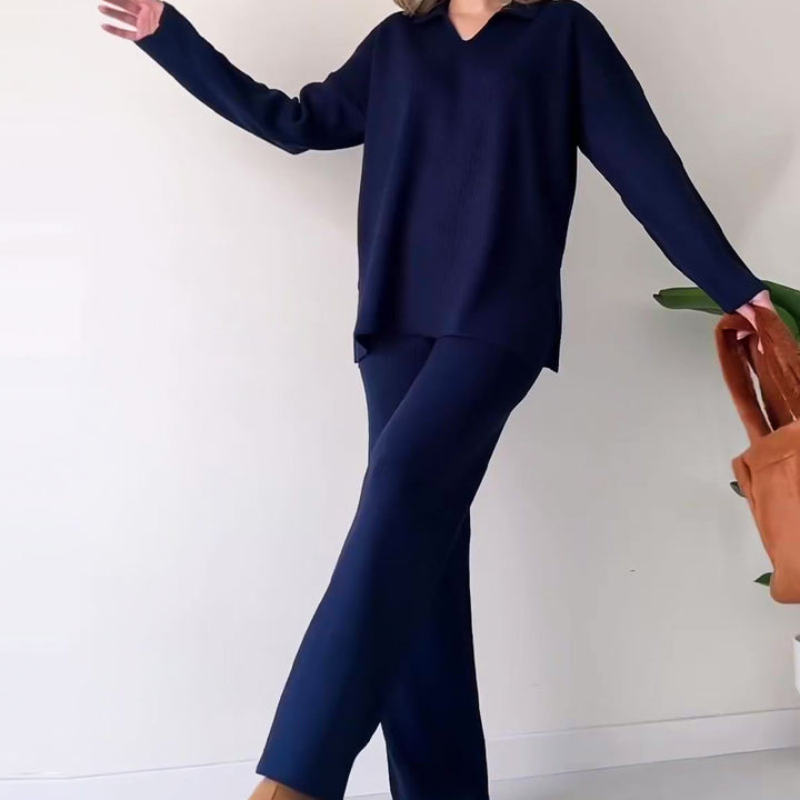Erin - V-Neck Casual Two-Piece Set